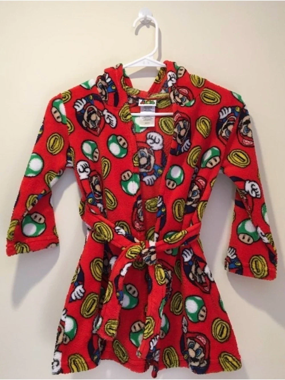 Nintendo Super Mario Multicolor Fleece Robe